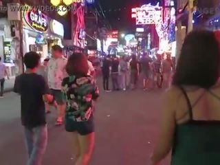 Thailand x karakter klipp turist går pattaya!